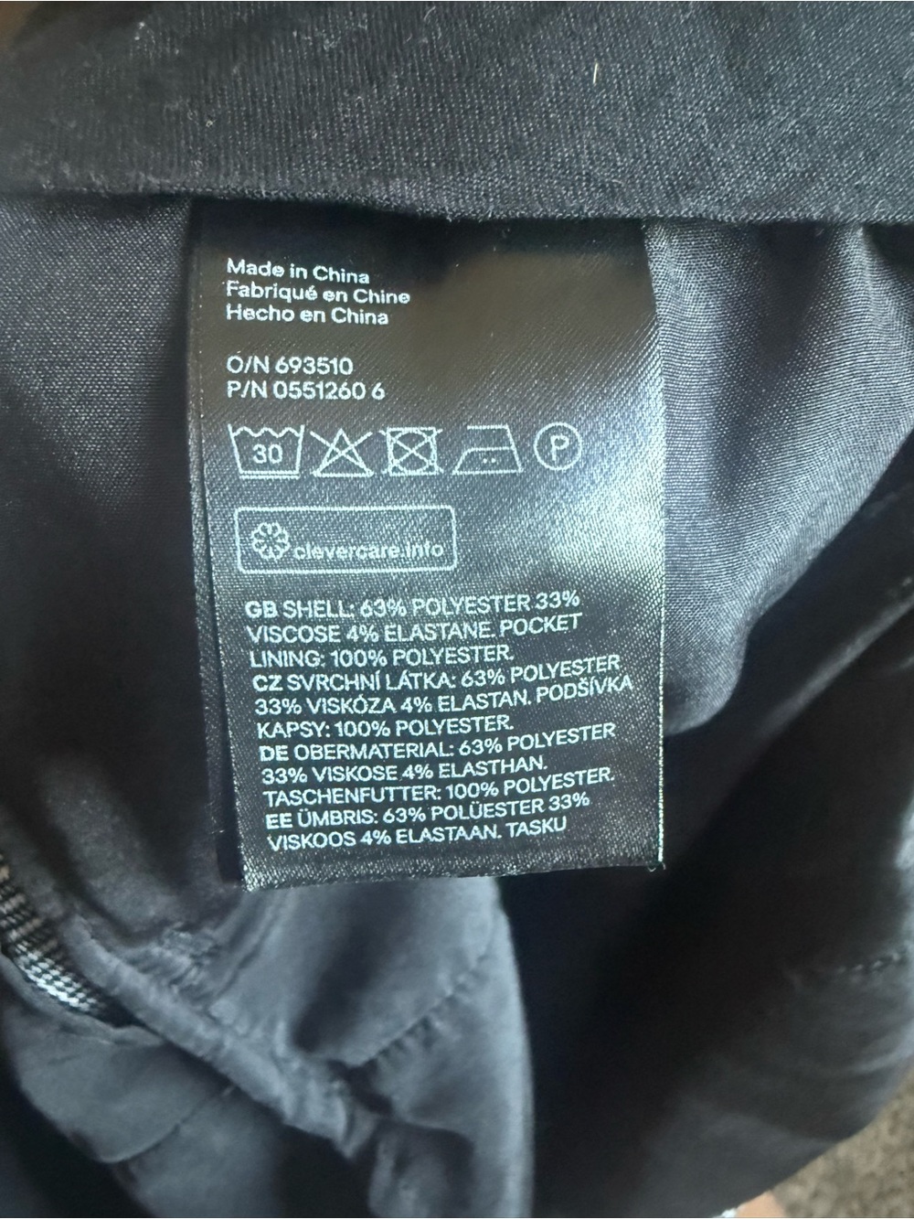 H&M Plaid Trousers in Black & White Like New 6 - Picture 15 of 15